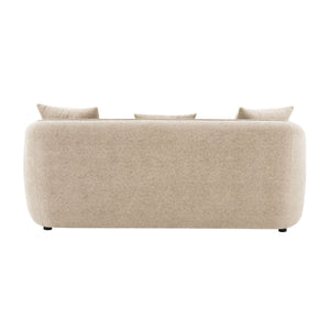 Keith - Sofa With 3 Pillows, Living Room Seating - Beige