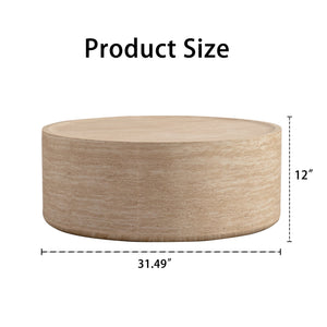 31.5'' Round Coffee Table with Mars Pattern