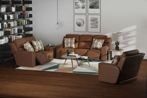 Arezzo - Power Headrest Power Lay Flat Recliner With Zero Gravity/Extended Ottoman