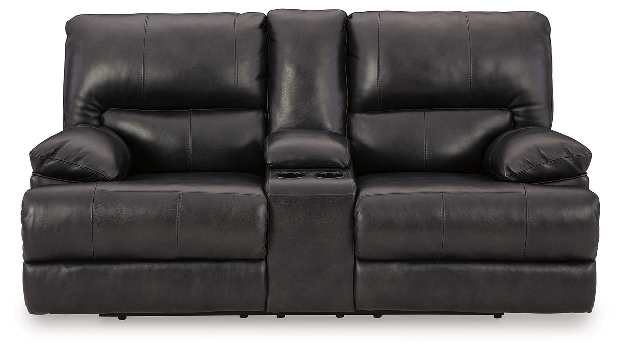Mountainous - Power Reclining Loveseat With Console /Adj Headrest - Eclipse