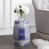 Acanthus-chinoiserie-ceramic-drum-garden-stool-Outdoor-Tables