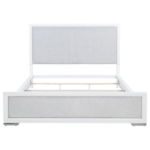 Gracemont 57-inch California King Panel Bed Grey and White
