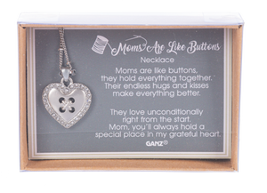 Moms are like Buttons - Necklace -