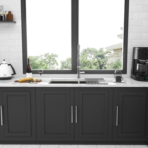 Modern Double Bowl Undermount Kitchen Sink 50 / 50 Design Stainless Steel