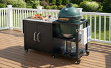 K&K 76.6' Outdoor Grill Cart with Storage Cabinet