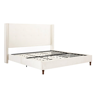 Peyton Upholstered King Bed with 54" High Headboard