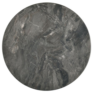 Bradley Round SmartTop End Side Table Smokey Grey and Brown