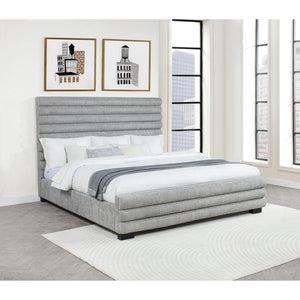 Fandango - Eastern Bed With Rolled Tufting - Gray