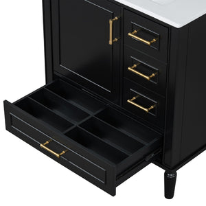 Traditional Bathroom Vanity Set With Soft Close Doors