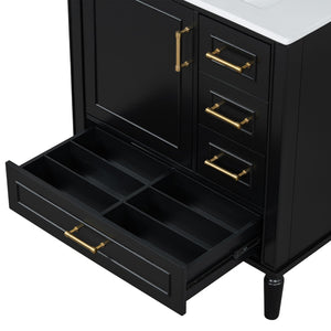 Traditional Bathroom Vanity Set With Soft Close Doors