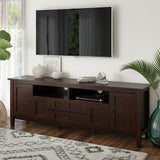 Warm Shaker 72" TV Media Stand - Russet Brown