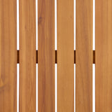 4 Piece Acacia Wood Patio Furniture Set with Soft Cushions