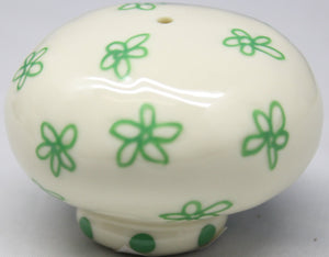 Bead It - Bead Body White With Green Swirl