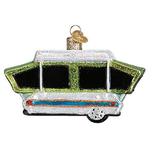 Old World Christmas Popup Tent Camper