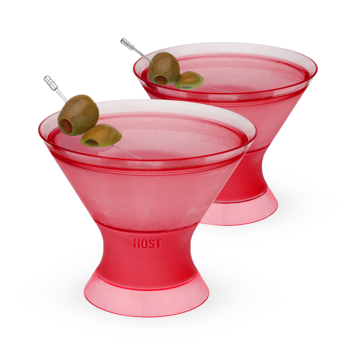 Martini FREEZE™ Cooling Cups – Set of 2 Insulated Stemless Martini Glasses (9 oz)