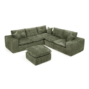 Sectional Sofa With Moveable Ottoman