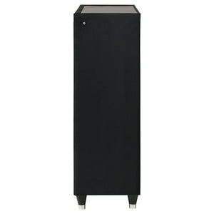 Lorient 5-drawer LED Chest of Drawers Black