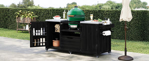K&K 66.5' Outdoor Kitchen Island for Big Green Egg Grills