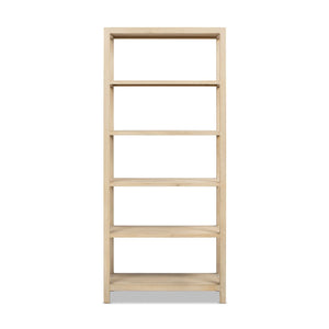 Ellis - 5 Shelf Open Frame Bookcase - Natural