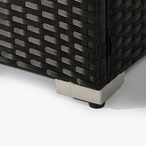 32" Propane Gas Fire Pit Table with Propane Tank Cover - Dark Gray