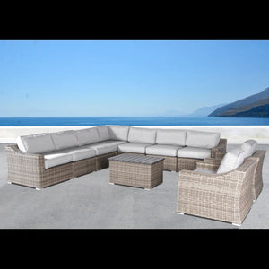 Stylish Sofa Seating Group With Cushions Perfect For Outdoor Gatherings