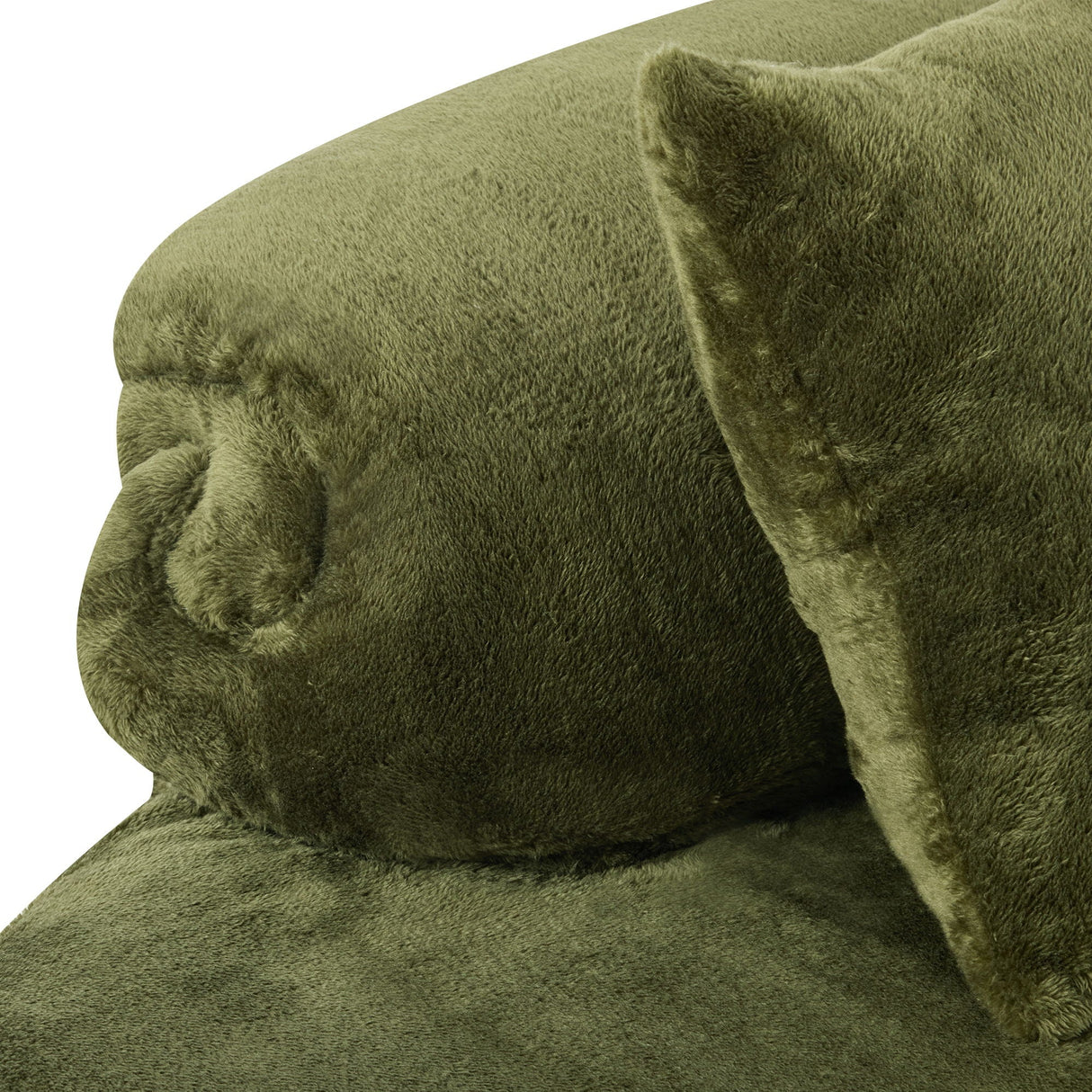 Modern Curved Sofa With Pillows