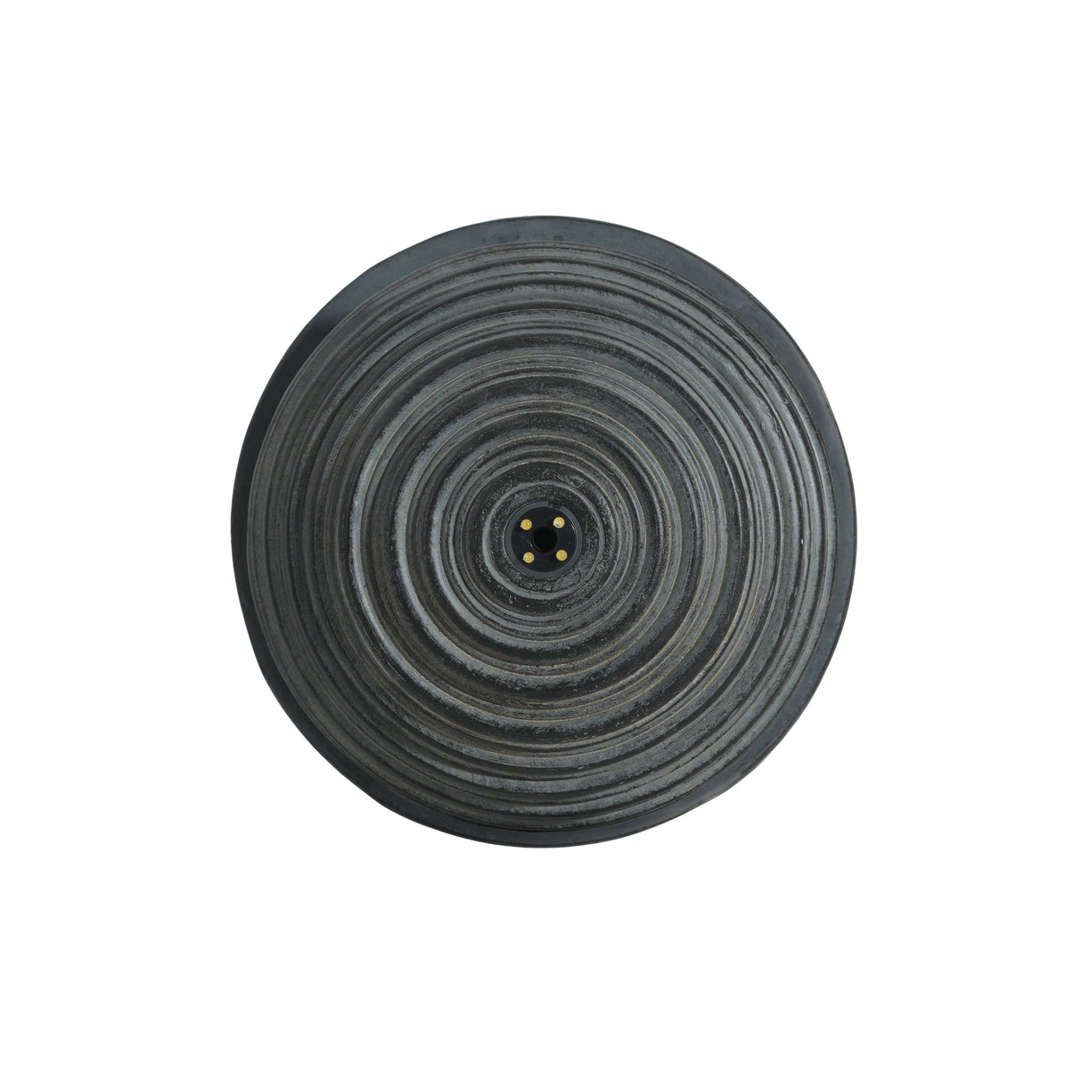 31.5' Tall Striped Concrete Column Fountain with LED Light - Gray Concrete Design