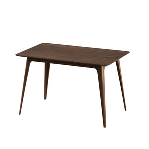 5 Piece Dining Set With Table And Upholstered Chairs - Light Beige / Walnut