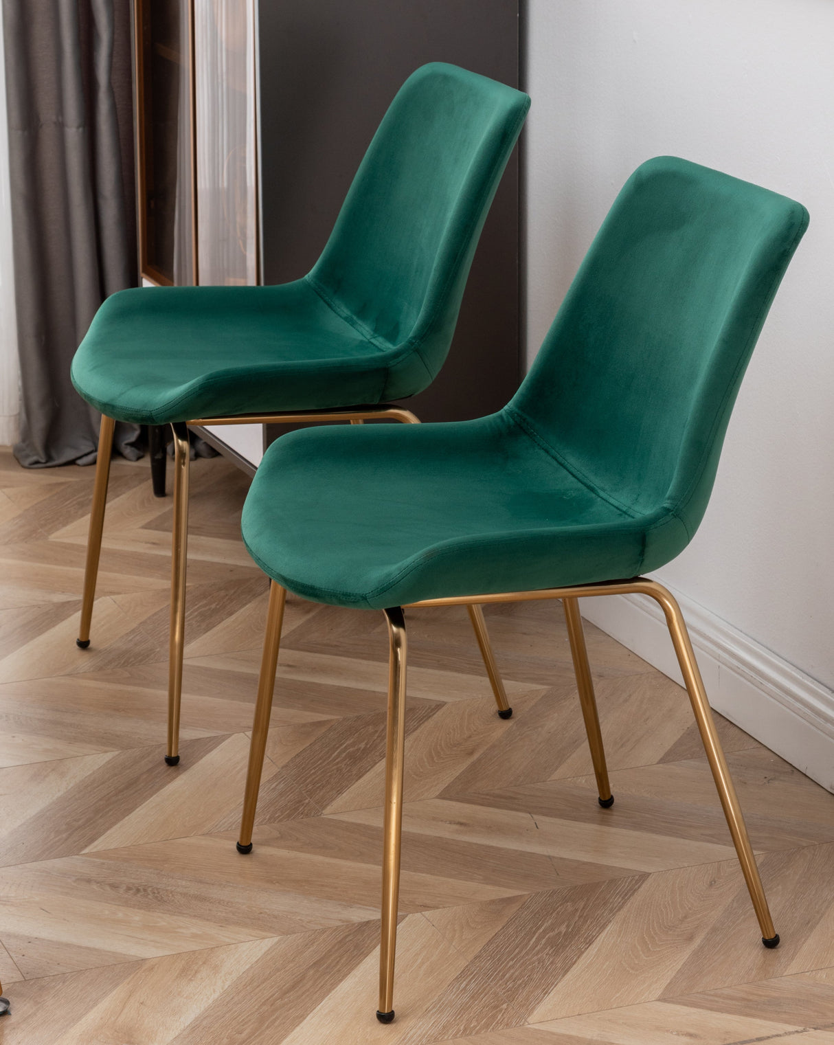 Aufurr Contemporary 3-Piece White Round Dining Set