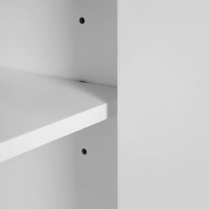 Bathroom Vanity With Integrated Sink, 2 Door Cabinet, Single Sink For Small To Medium Bathrooms