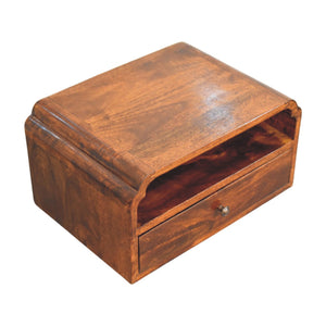 Artisan Furniture Solid Wood Avora Wall-Mounted Chestnut Bedside