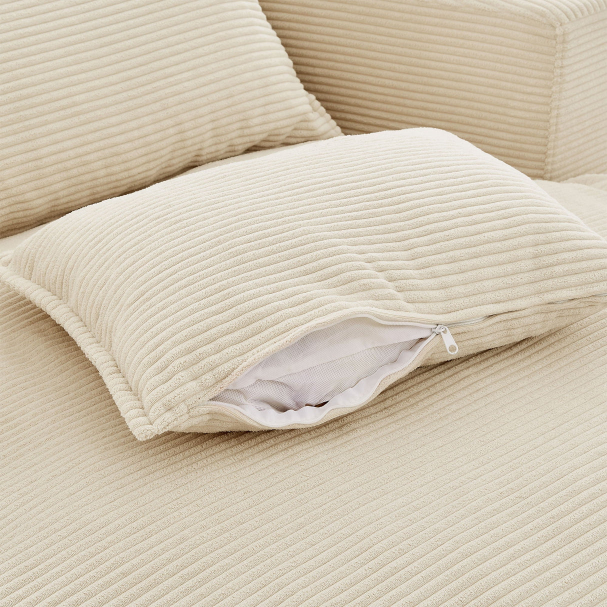 360° Swivel Accent Barrel Chair With Dual Layer Cushion And 3 Removable Pillows