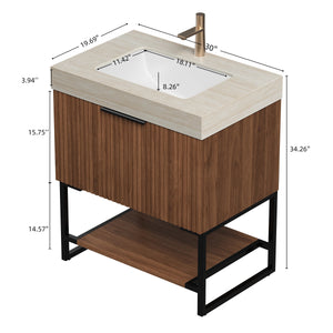 YOLAN 30" Bathroom Vanity & Sink