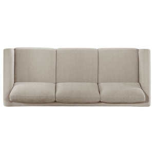 Islington 2-piece Upholstered Panel Arm Sofa Set Taupe