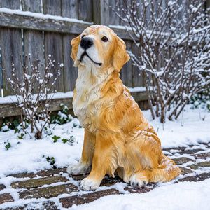 Golden Retriever Garden Statue