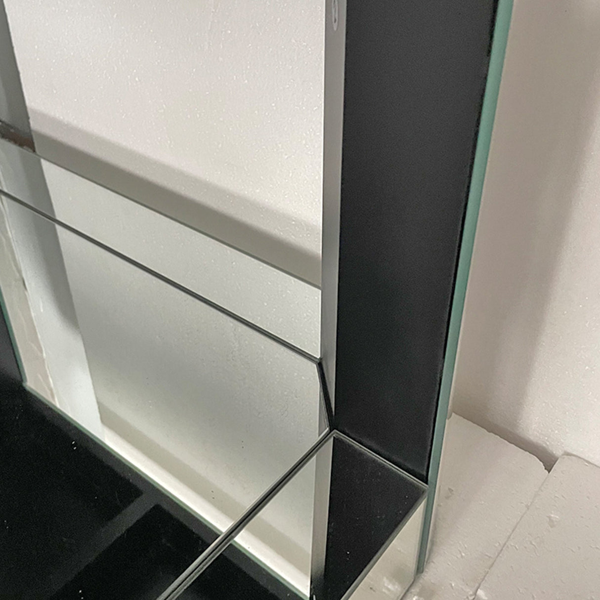 Baked Curved Mirror Coffee Table for Living Room