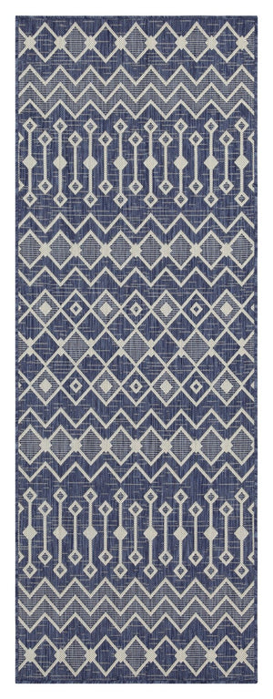 Sunshine - 5'3" X 7'3" Indoor & Outdoor Area Rug Polypropylene - Blue