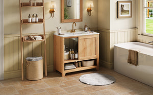 36" Bathroom Vanity with Ceramic Sink