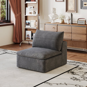 1 Middle Seat Sofa - Dark Fabric