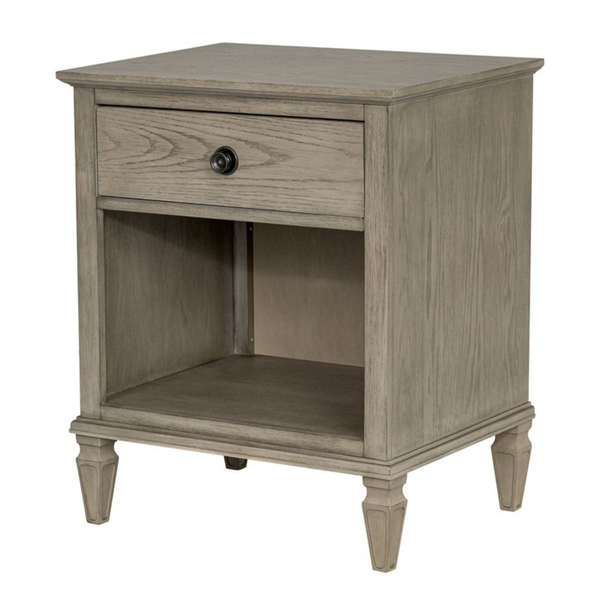 Victoria Nightstand with Open Storage - French Design - Multiple Colors