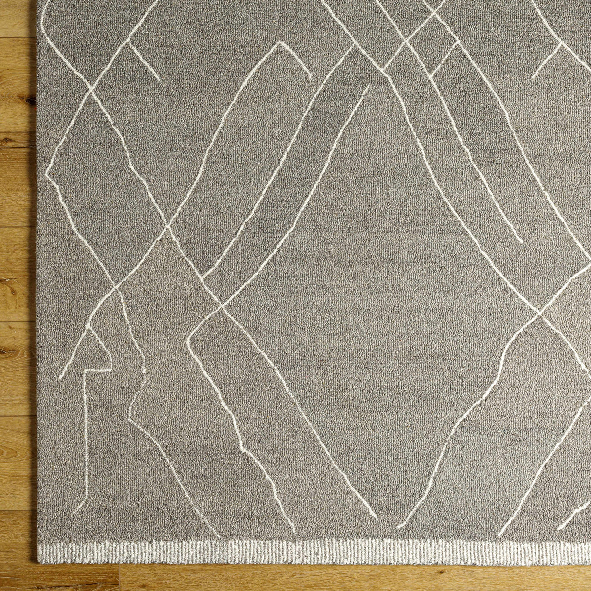 Arsenal Trout Valley Gray Wool Rug