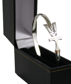 Vermont  Hook Bracelet Silver - 5mm Band - 7.5 Inch