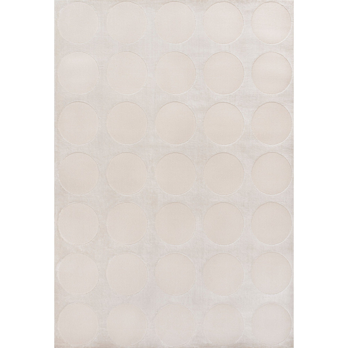 Adrian Modern Geometric Circle Dot High - Low Area Rug - Tuesday Morning - Area Rugs