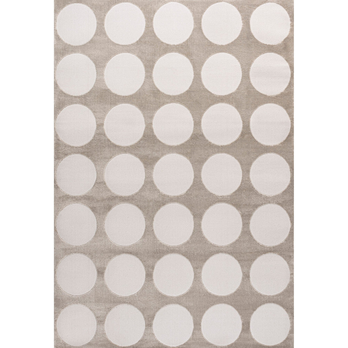 Adrian Modern Geometric Circle Dot High - Low Area Rug - Tuesday Morning - Area Rugs