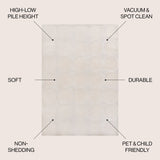 Adrian Modern Geometric Circle Dot High - Low Area Rug - Tuesday Morning - Area Rugs