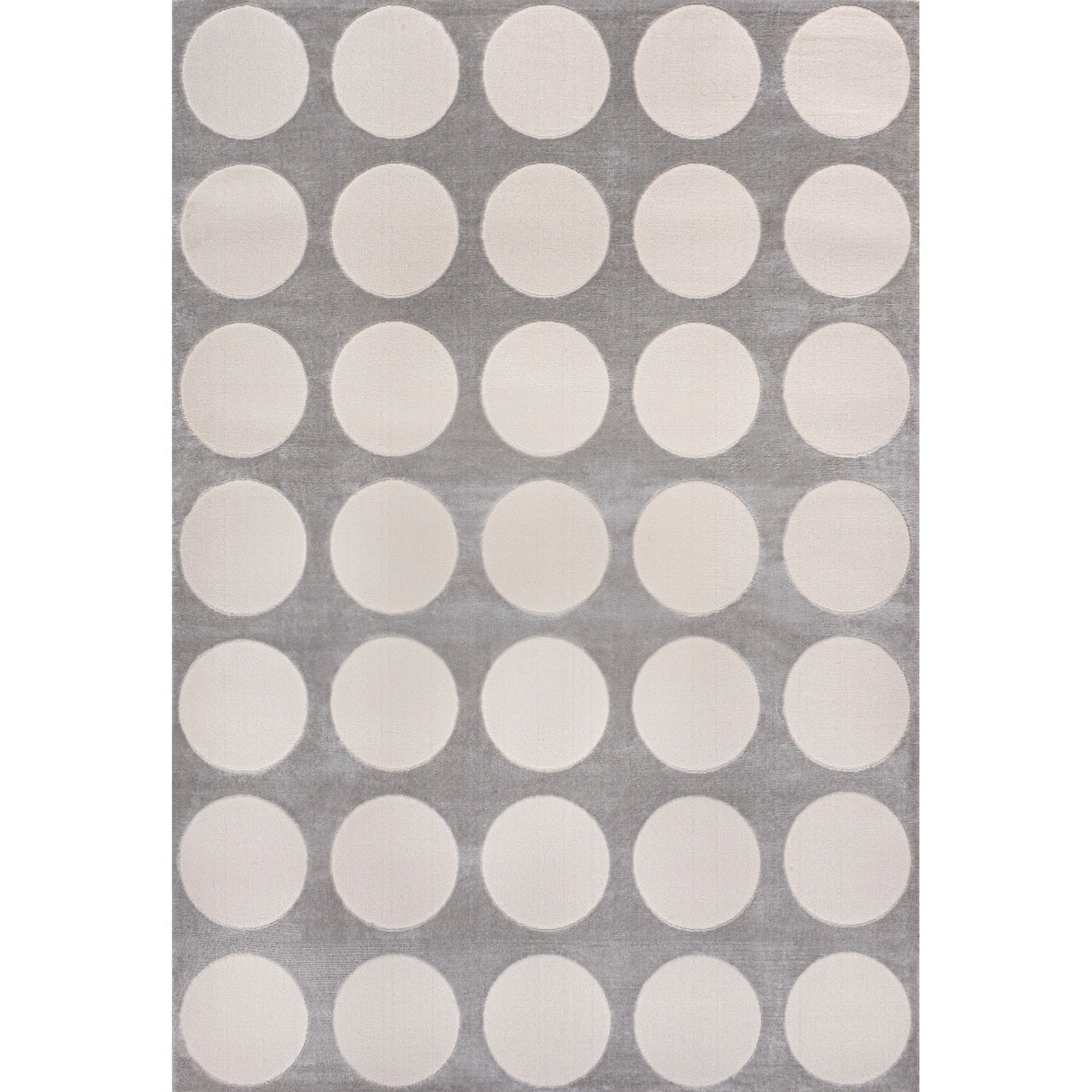 Adrian Modern Geometric Circle Dot High - Low Area Rug - Tuesday Morning - Area Rugs