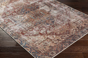 Adtugan Vintage Flat Pile Washable Rug
