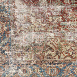 Adtugan Vintage Flat Pile Washable Rug