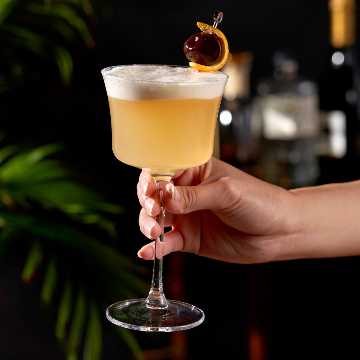 Crystal sour glasses by viski