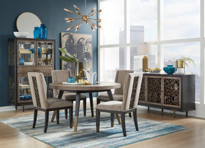 Ryker - Round Dining Table - Homestead Brown